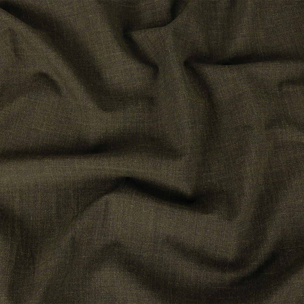 Italian Army Green Heathered Stretch Suiting - Joann Fabrics