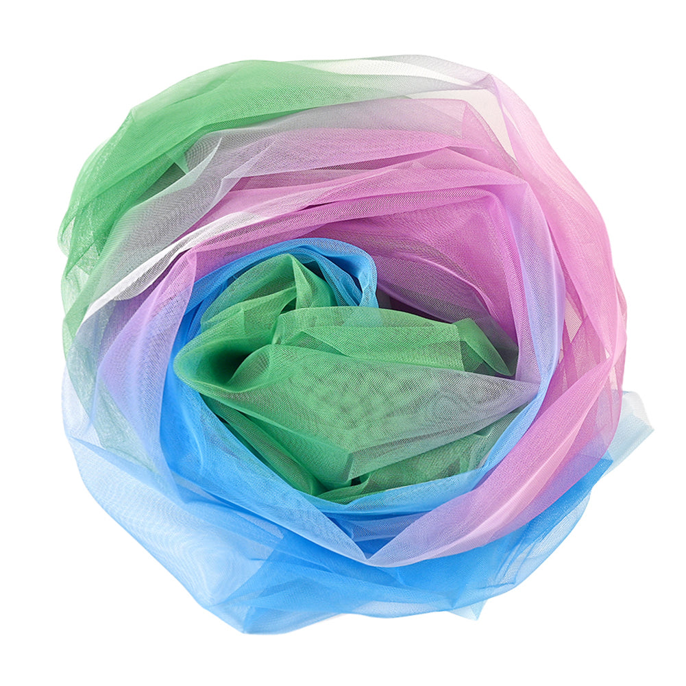 Ombre Shadow Tulle - Turquoise, Absinthe Green and Violet - Joann Fabrics