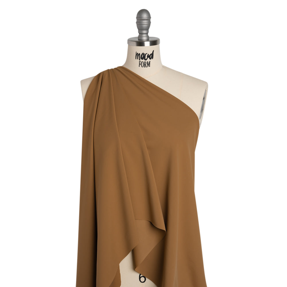 Stretch Nylon Swimwear Tricot - Cappucino Brown - Designer Deadstock - Joann Fabrics