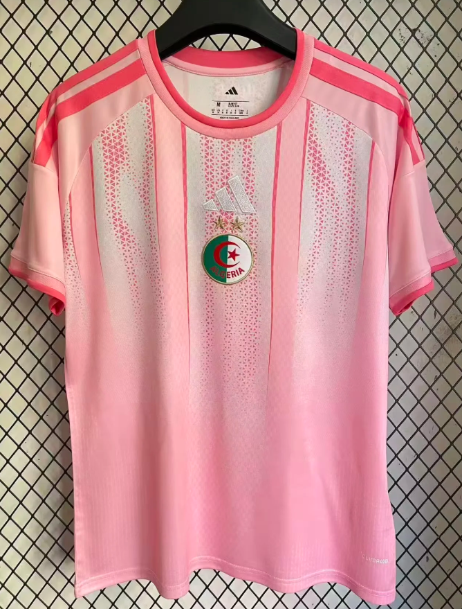 2026 Algeria National Team Training Suit Pink Football Shirt 1:1 Thai Quality