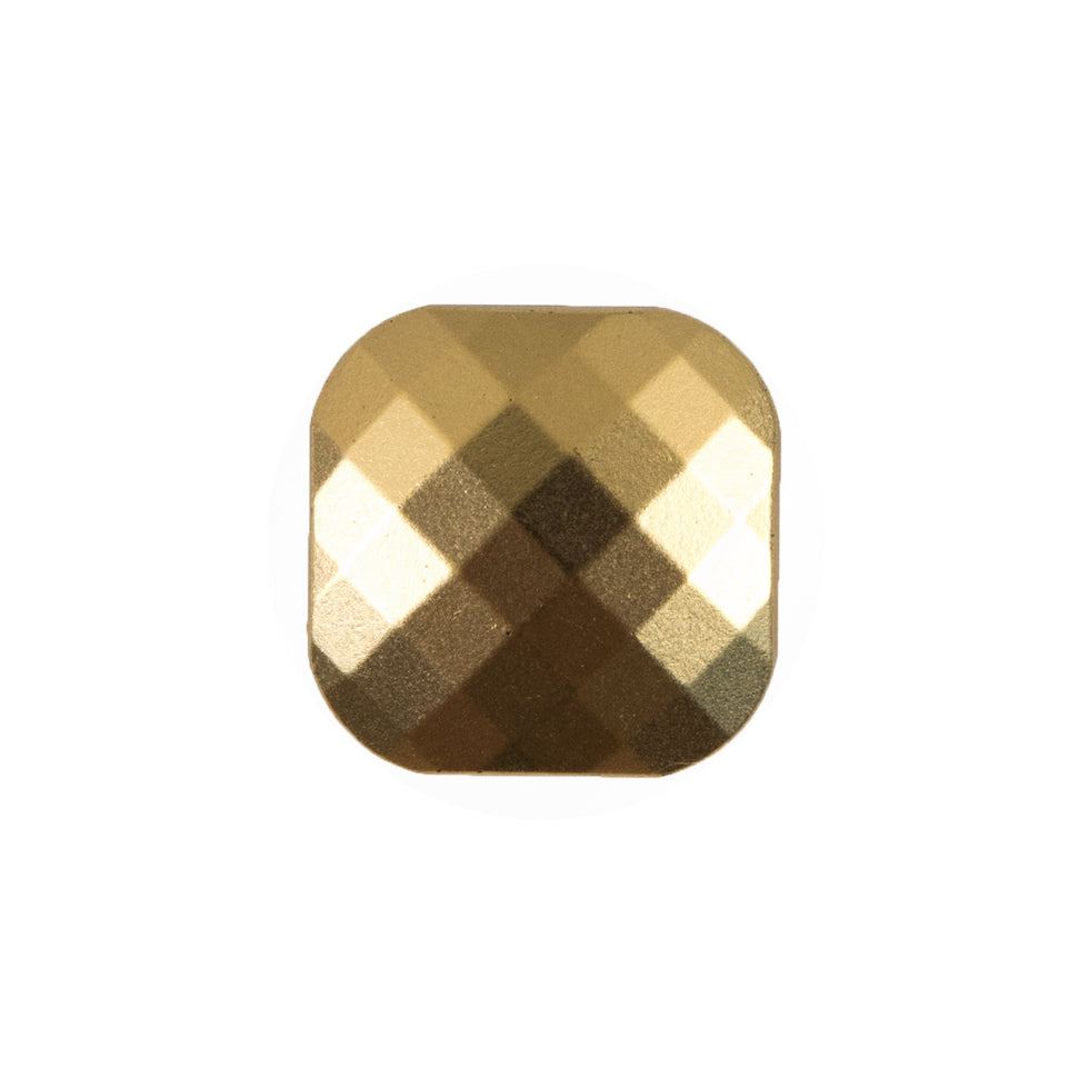 Faceted Square Gold Plastic Button - 36L/23mm - Joann Fabrics