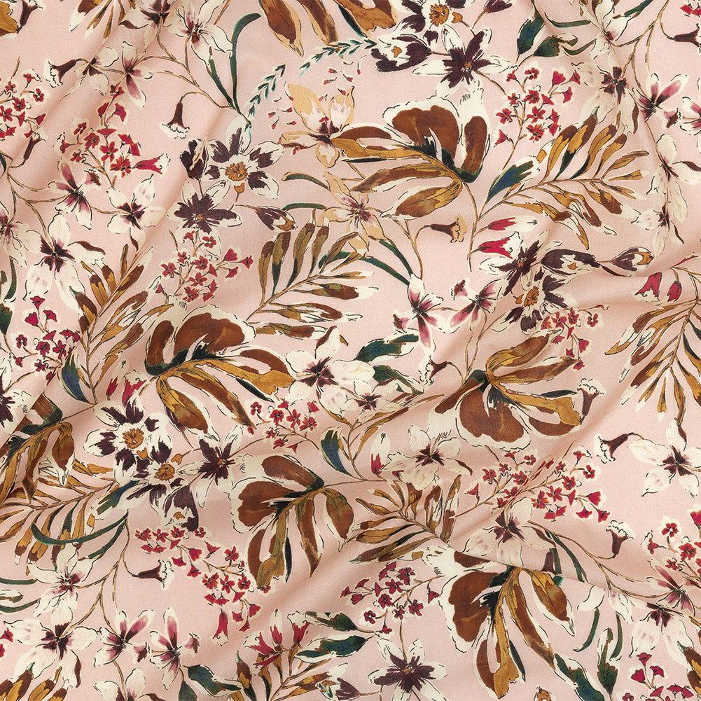 Cotton Voile - Pink Floral - Primavera Print - Mood Exclusive Viso Collection - Joann Fabrics