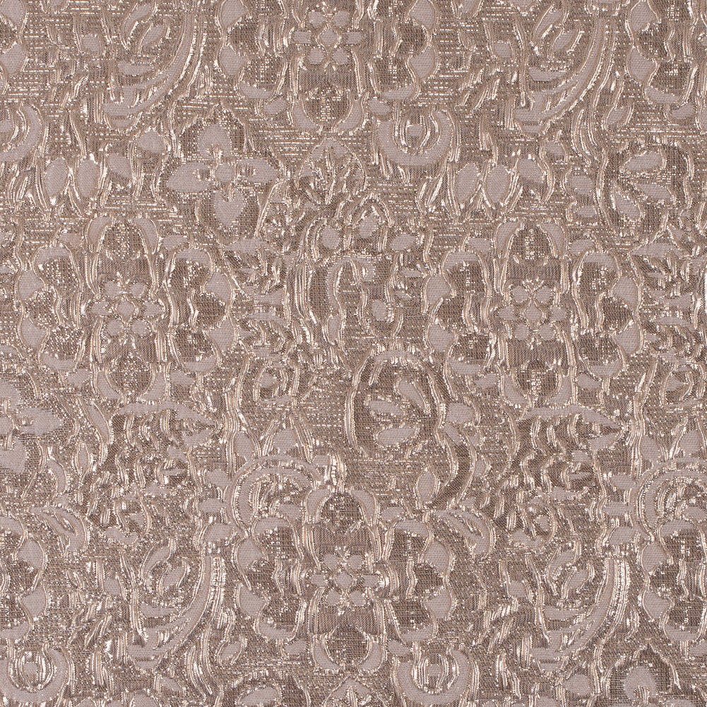 Cream/Gold Metallic Floral Brocade - Joann Fabrics