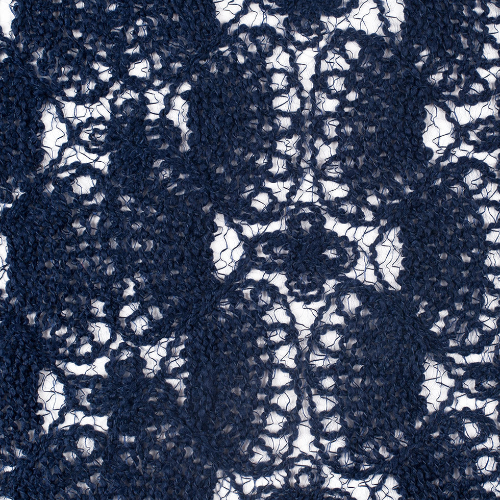 Novelty Polyester Lace - Navy Sea Shells - Joann Fabrics
