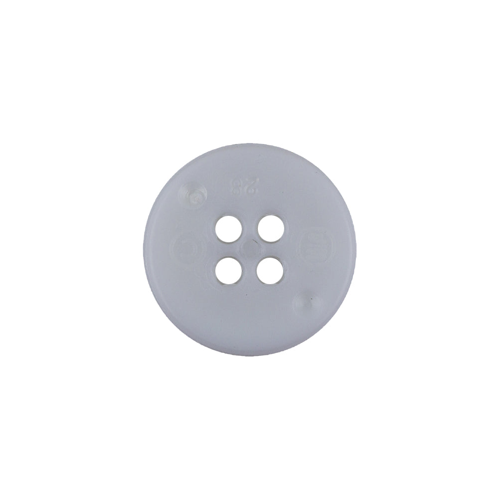 Italian White Casted 4-Hole Nylon Button - 28L/18mm - Joann Fabrics