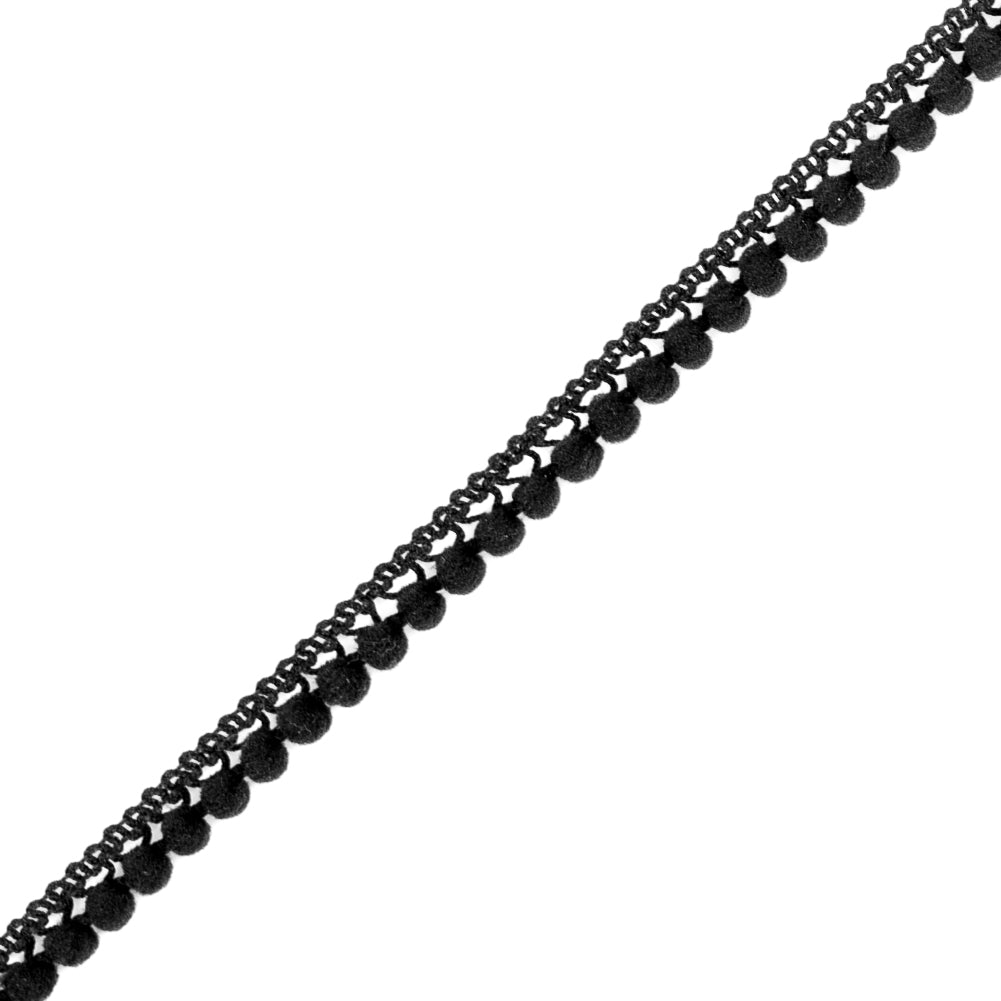 European Black Single Row Mini Pom Pom Trim - Joann Fabrics