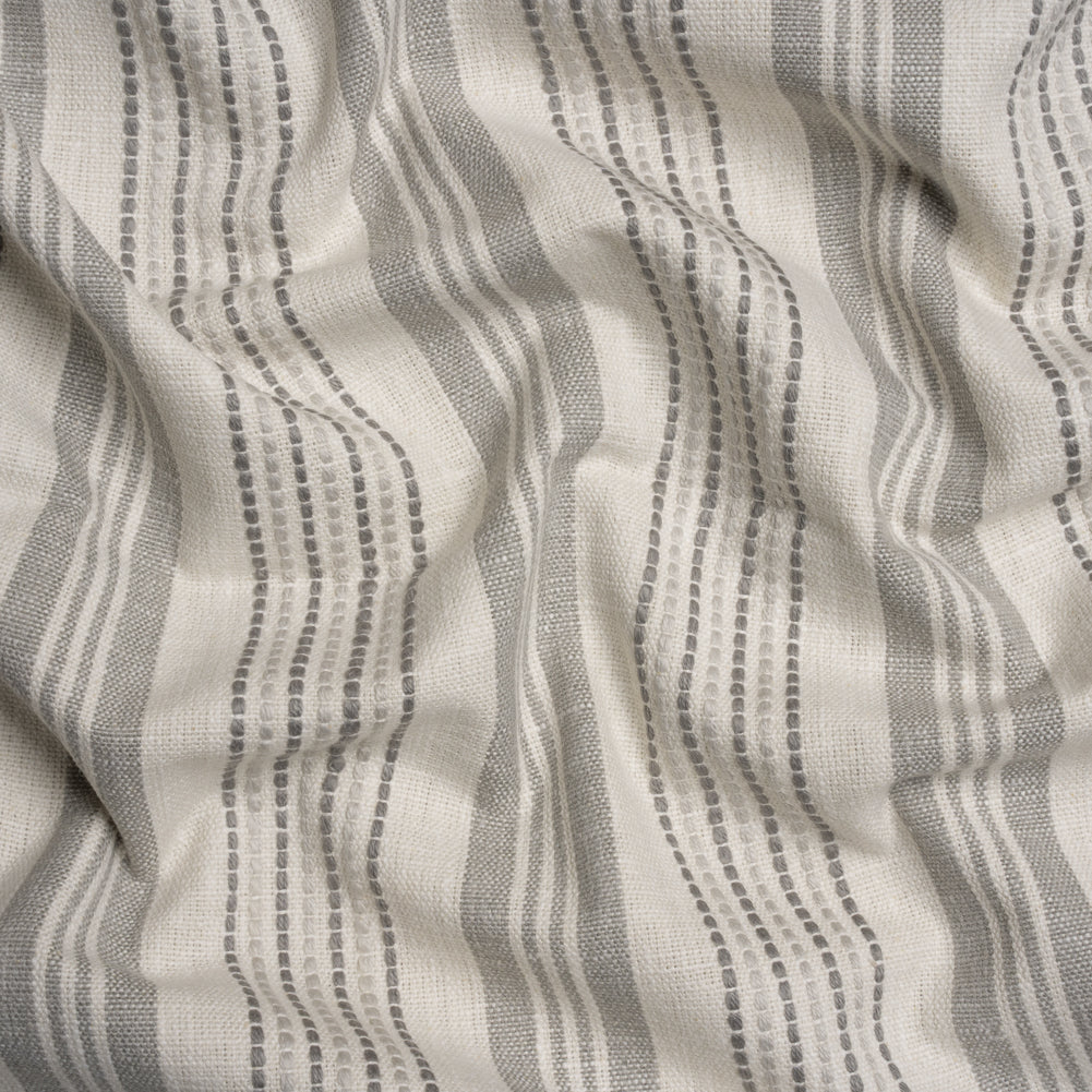 Cotton and Polyester Woven - Stone Tactile Stripes - British Imported - Joann Fabrics