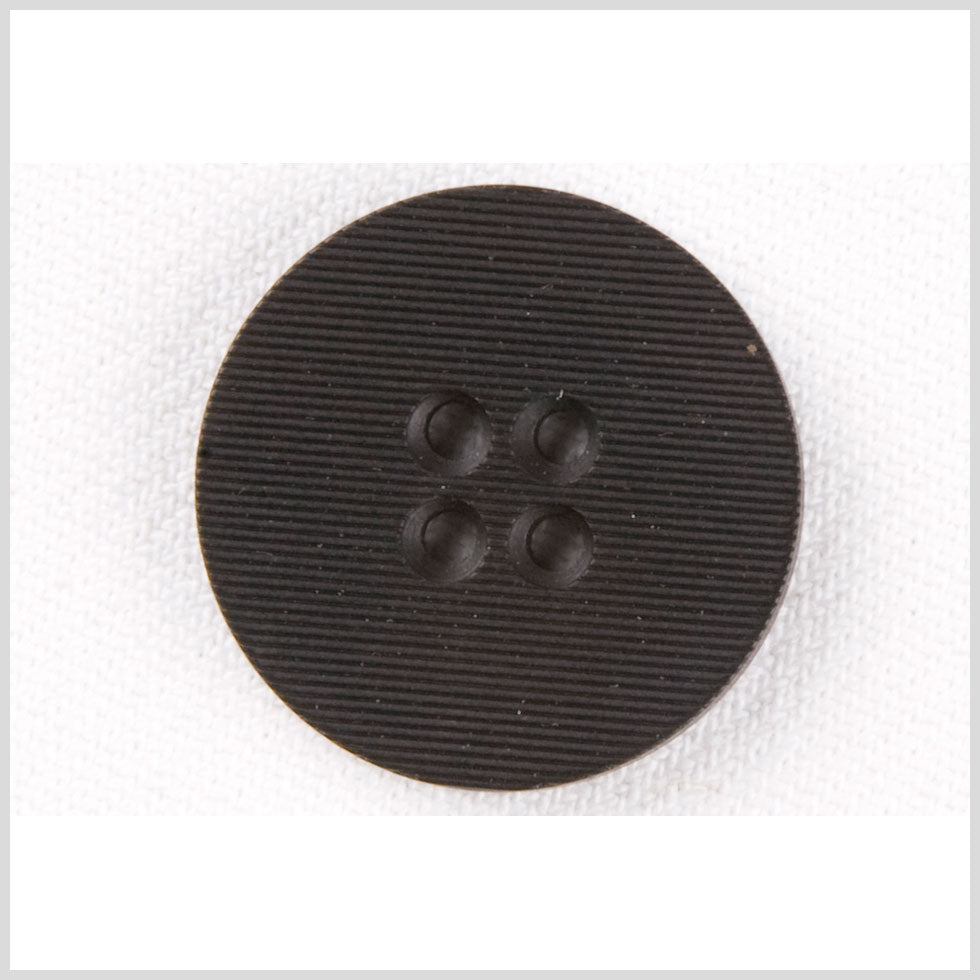 Plastic 4-Hole Button - 30L/19mm - Black Ribbed Stripes - Joann Fabrics
