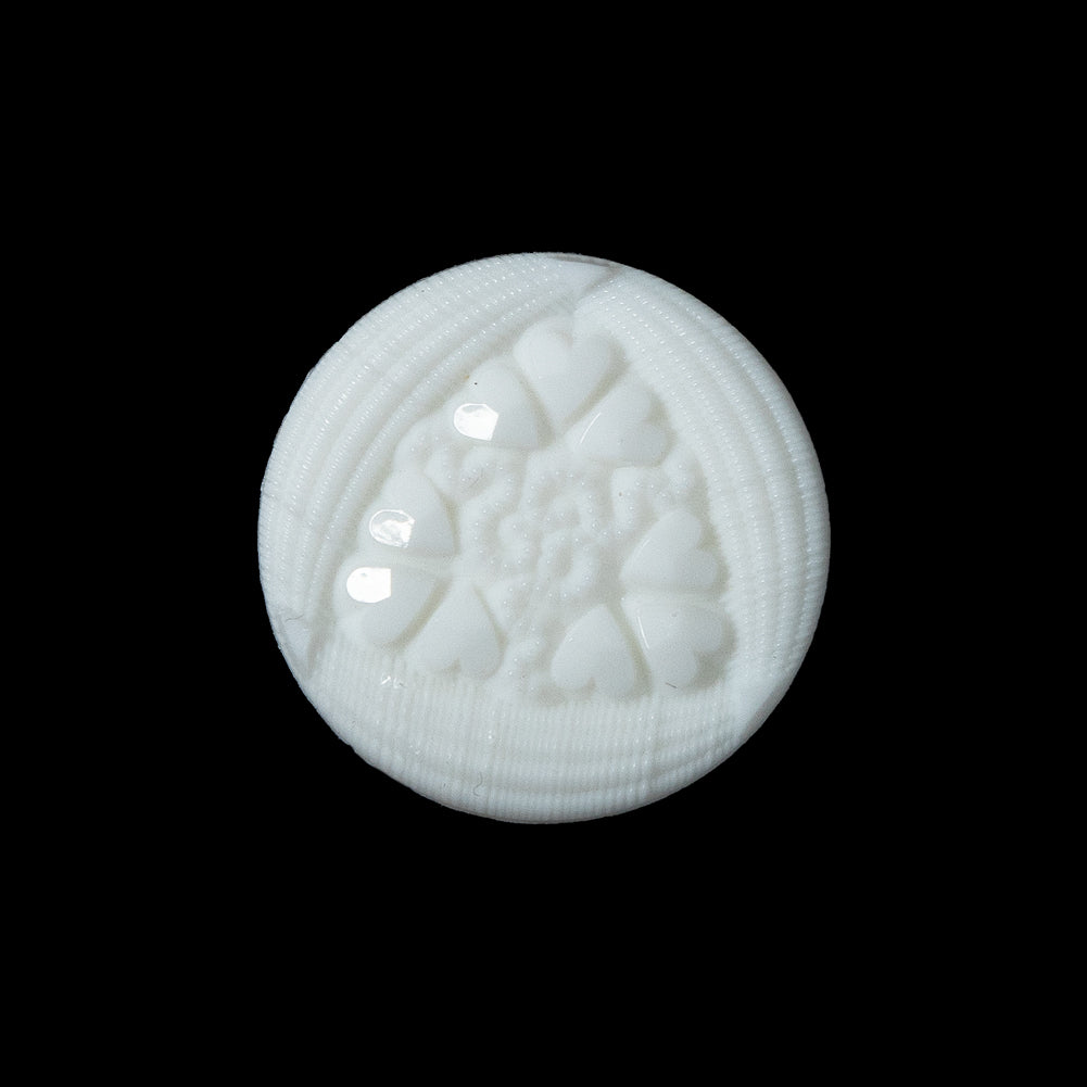 White Etched Shank Back Button - 36L/23mm - Joann Fabrics