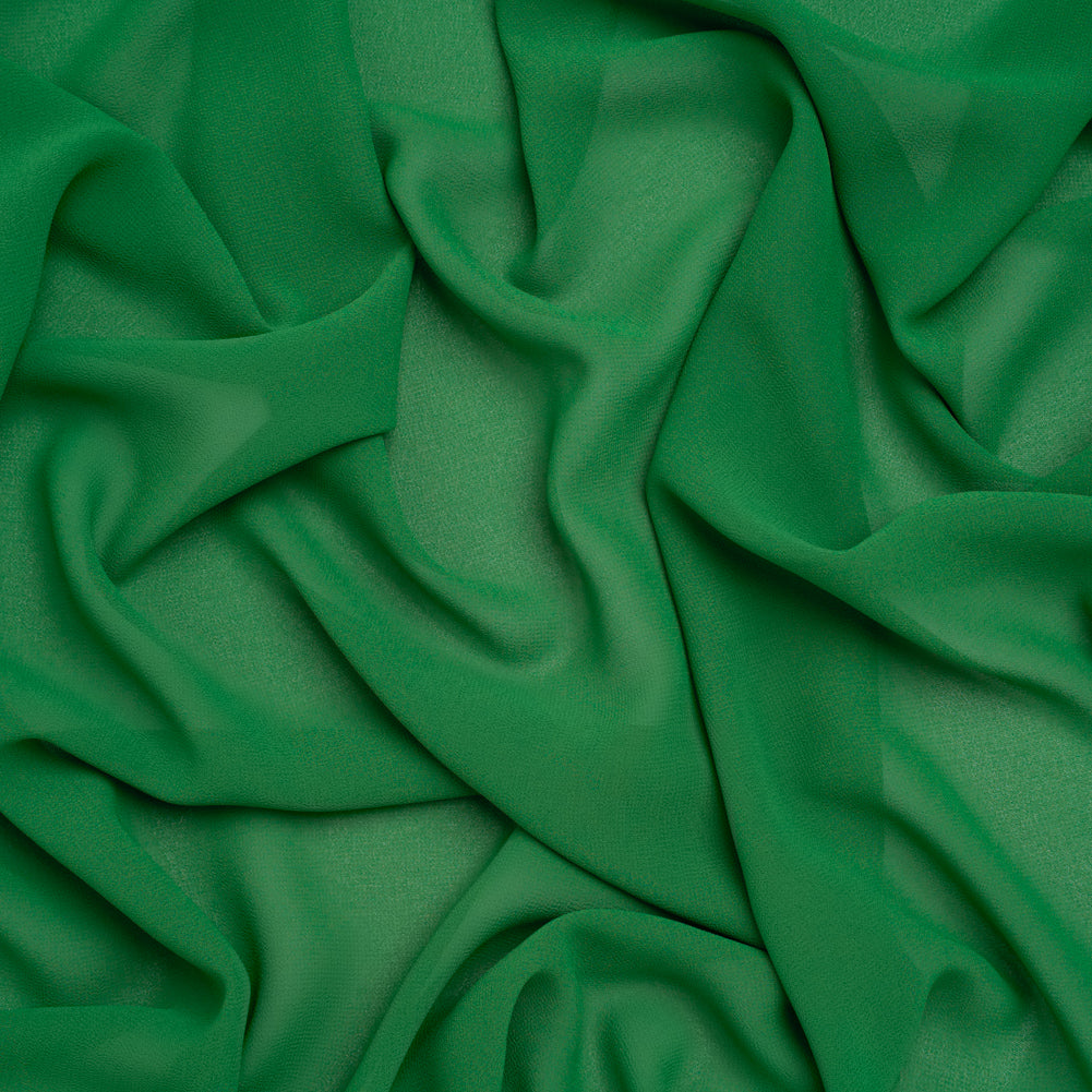 Polyester Chiffon - Grass Green - Designer Deadstock - Joann Fabrics
