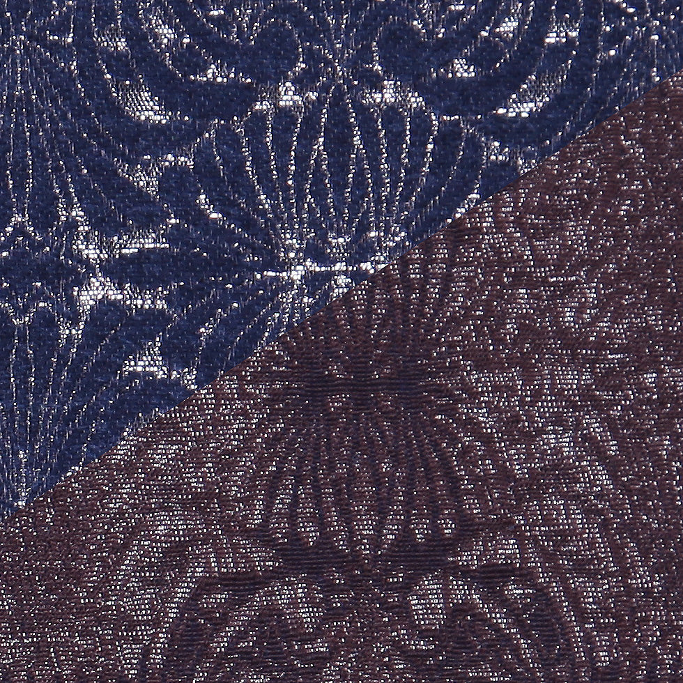 Carolina Herrera Brown/Navy/Gray Brocade - Joann Fabrics