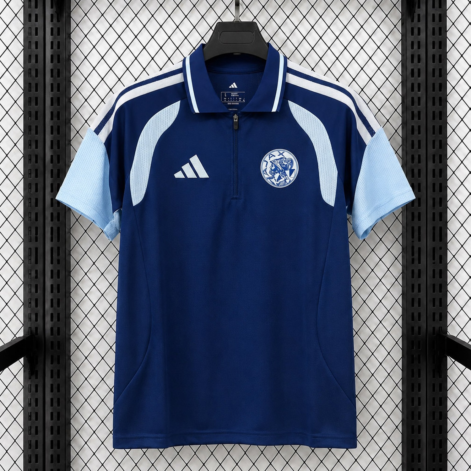 Ajax 26-27 Navy Blue Polo Jersey - Fans Version - UnitedFutballJersey