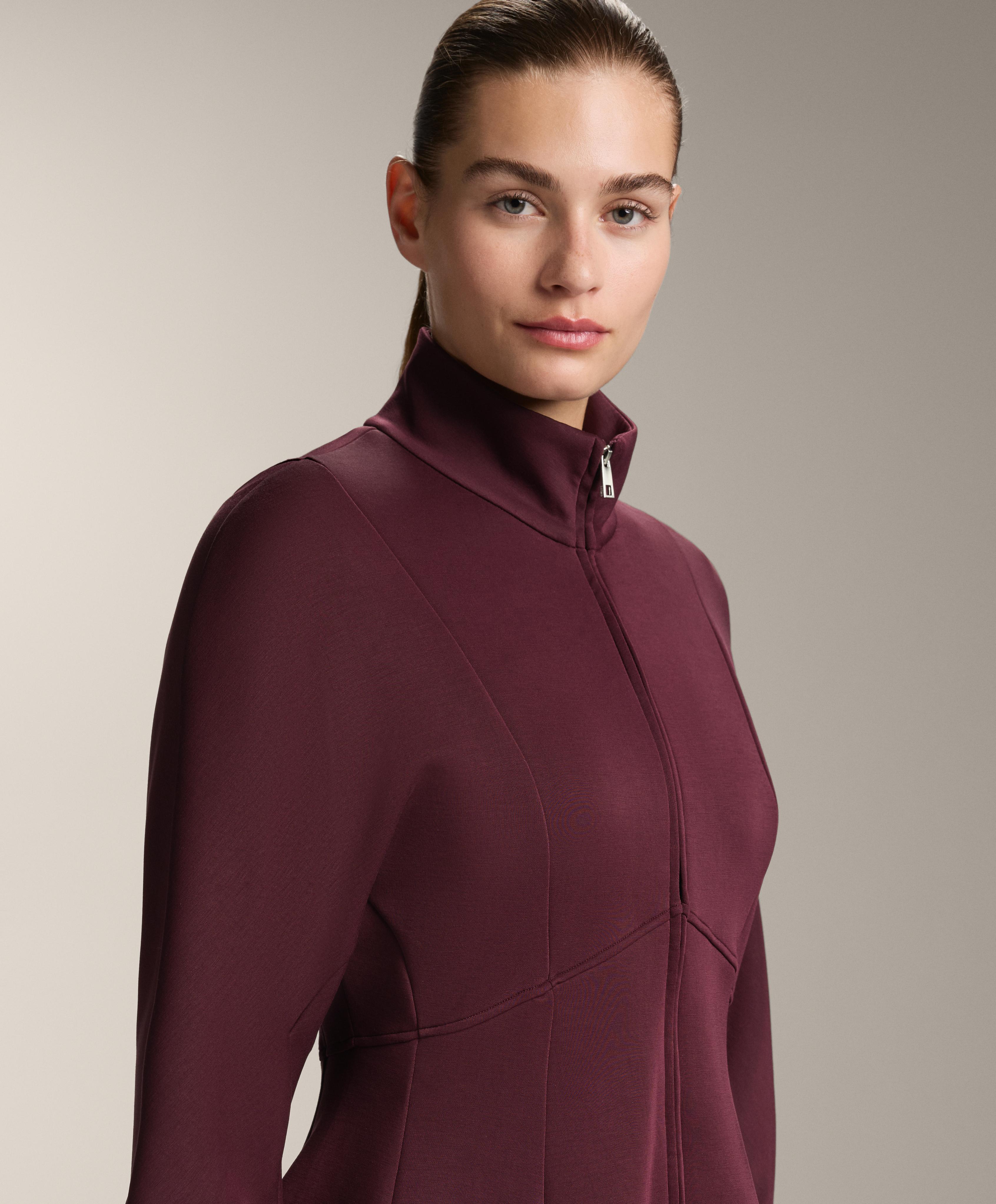Soft-touch modal jacket with fitted waist