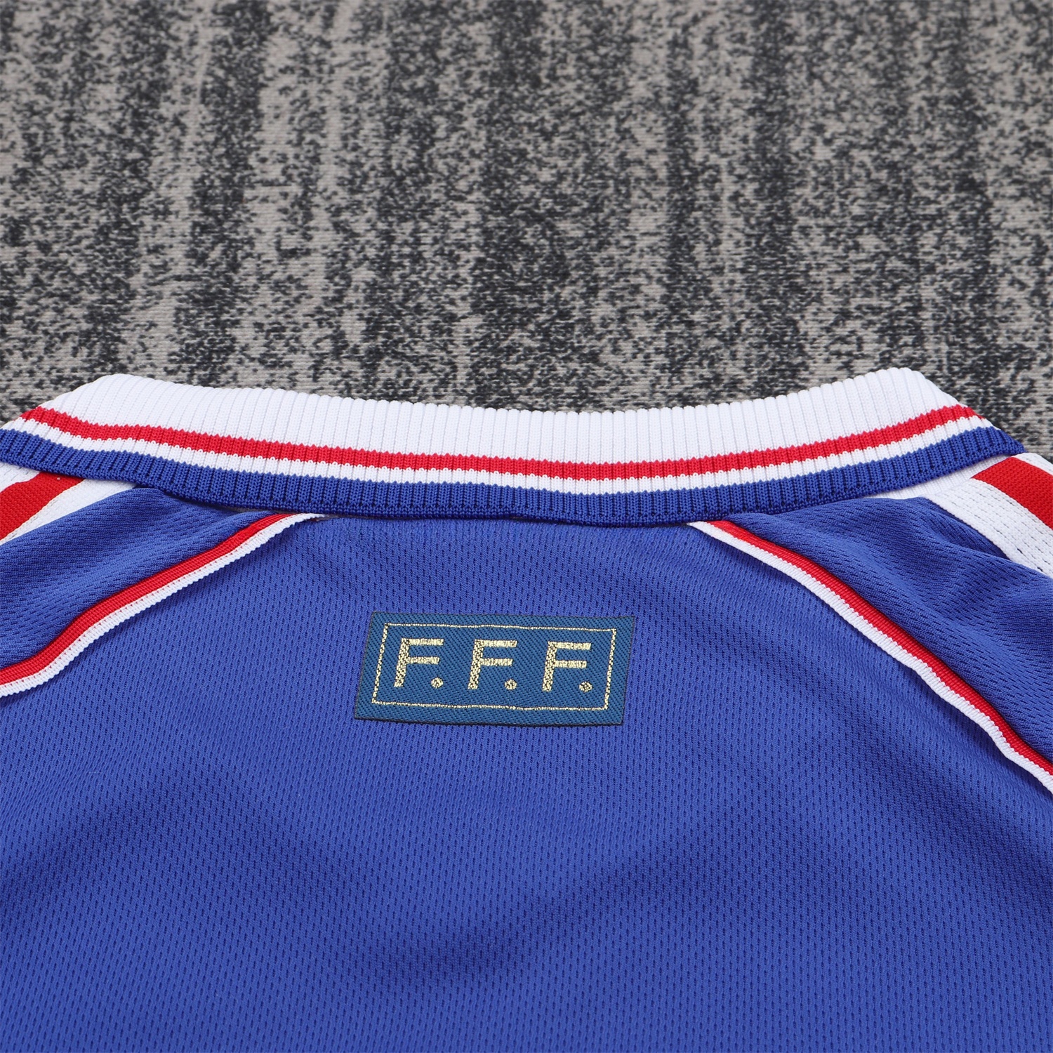 Retro France 1998 Home Long Sleeves Kids Kit - UnitedFutballJersey
