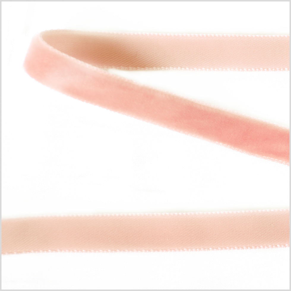 Single Faced Velvet Ribbon Made in Italy - 3/8