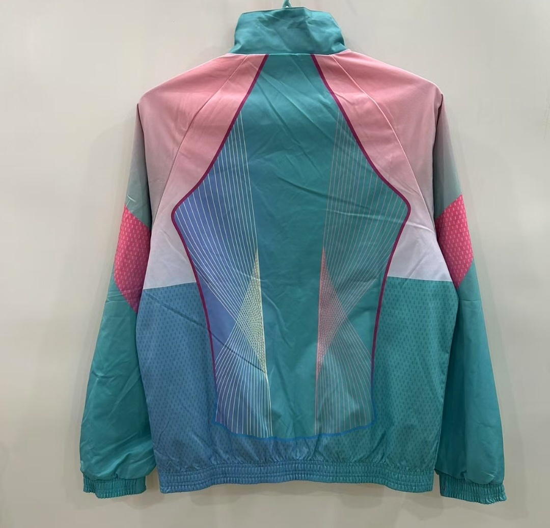 2025/2026 Barcelona Reversible Windbreaker blue and pink Soccer Jersey 1:1 Thai Quality