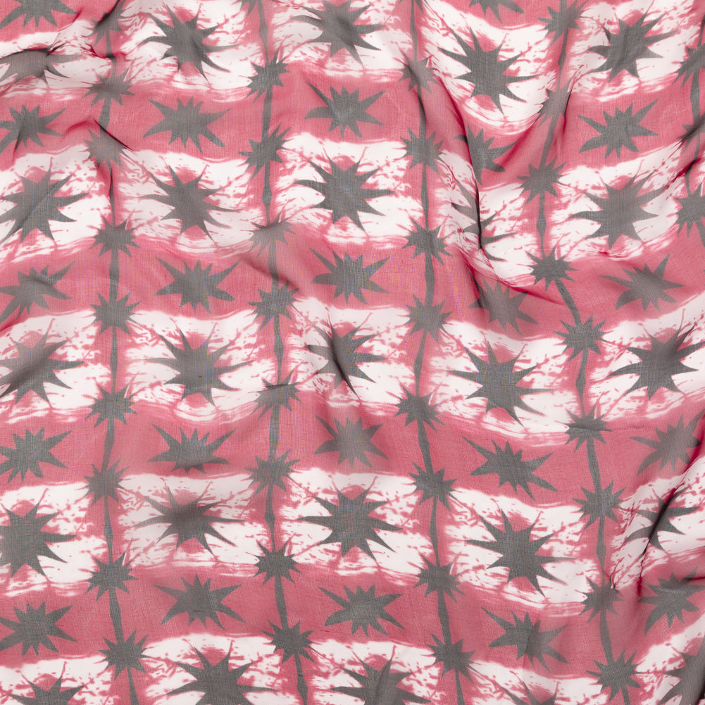 Cerise Tie Dye Silk Chiffon - Joann Fabrics