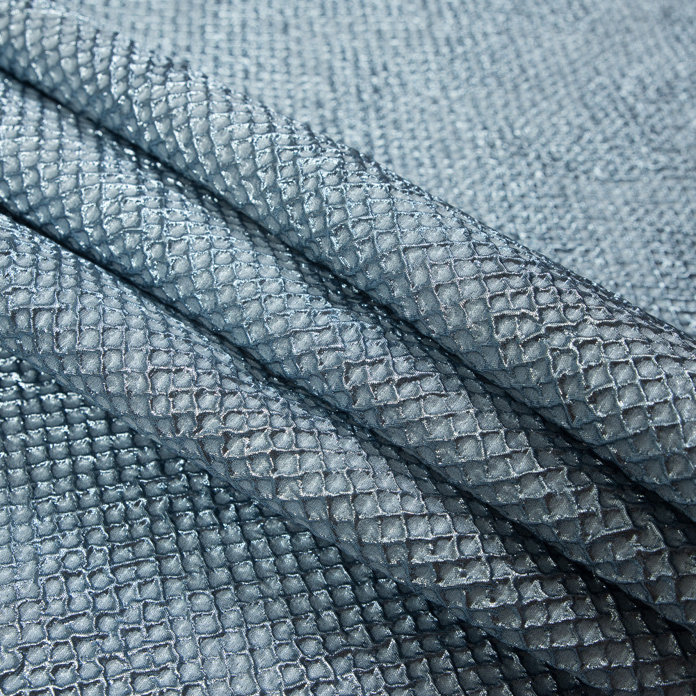 Marylin Metallic Aqua Diamond Quilted Brocade - Joann Fabrics