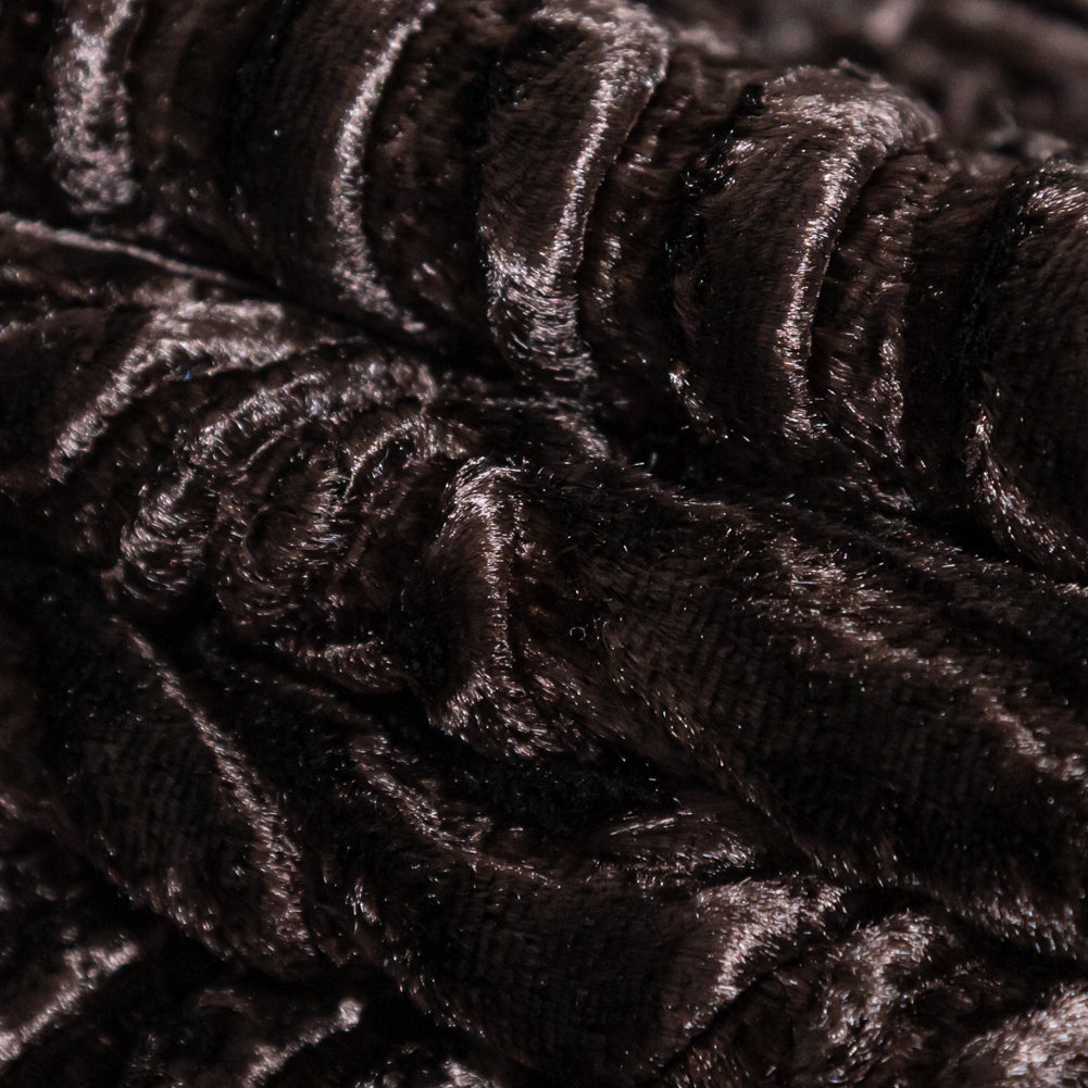 Woodgrain Faux Persian Lamb Fur - Brown - Joann Fabrics