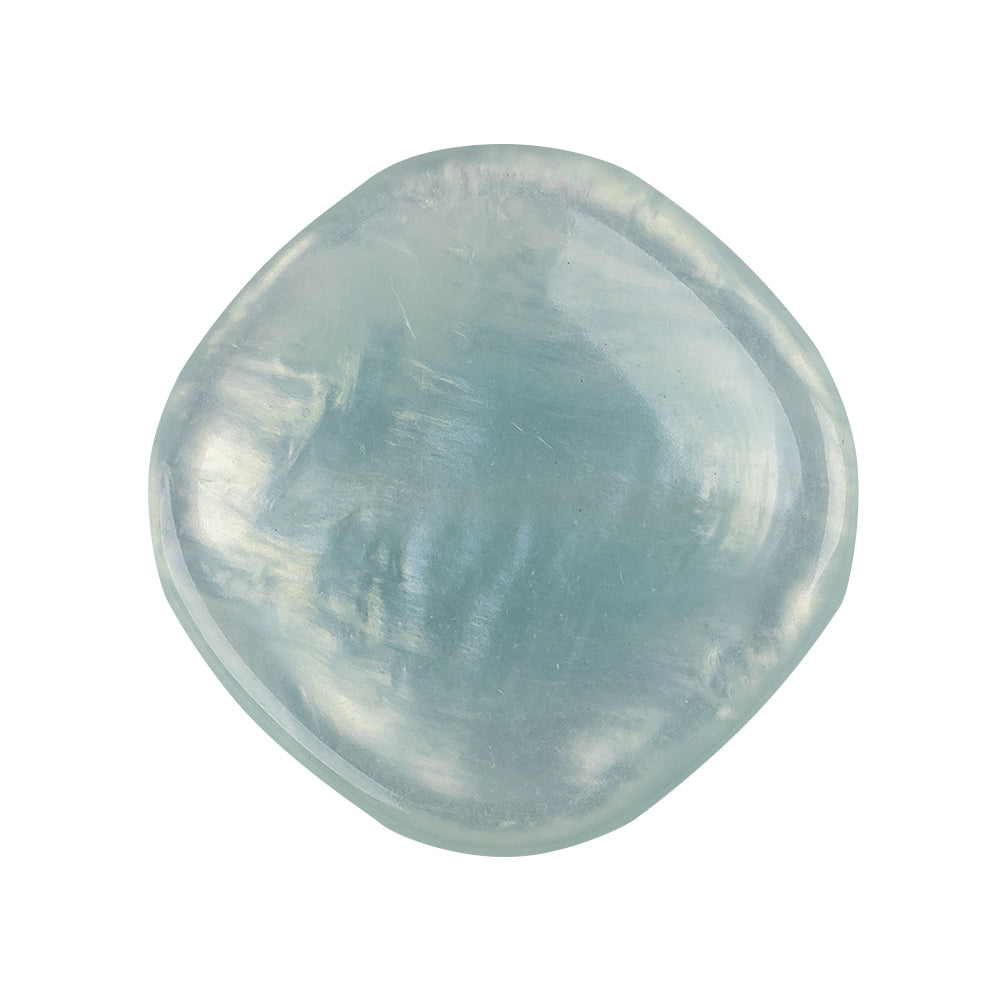 Powder Blue Iridescent Rounded Square Self Back Plastic Button - 44L/28mm - Joann Fabrics