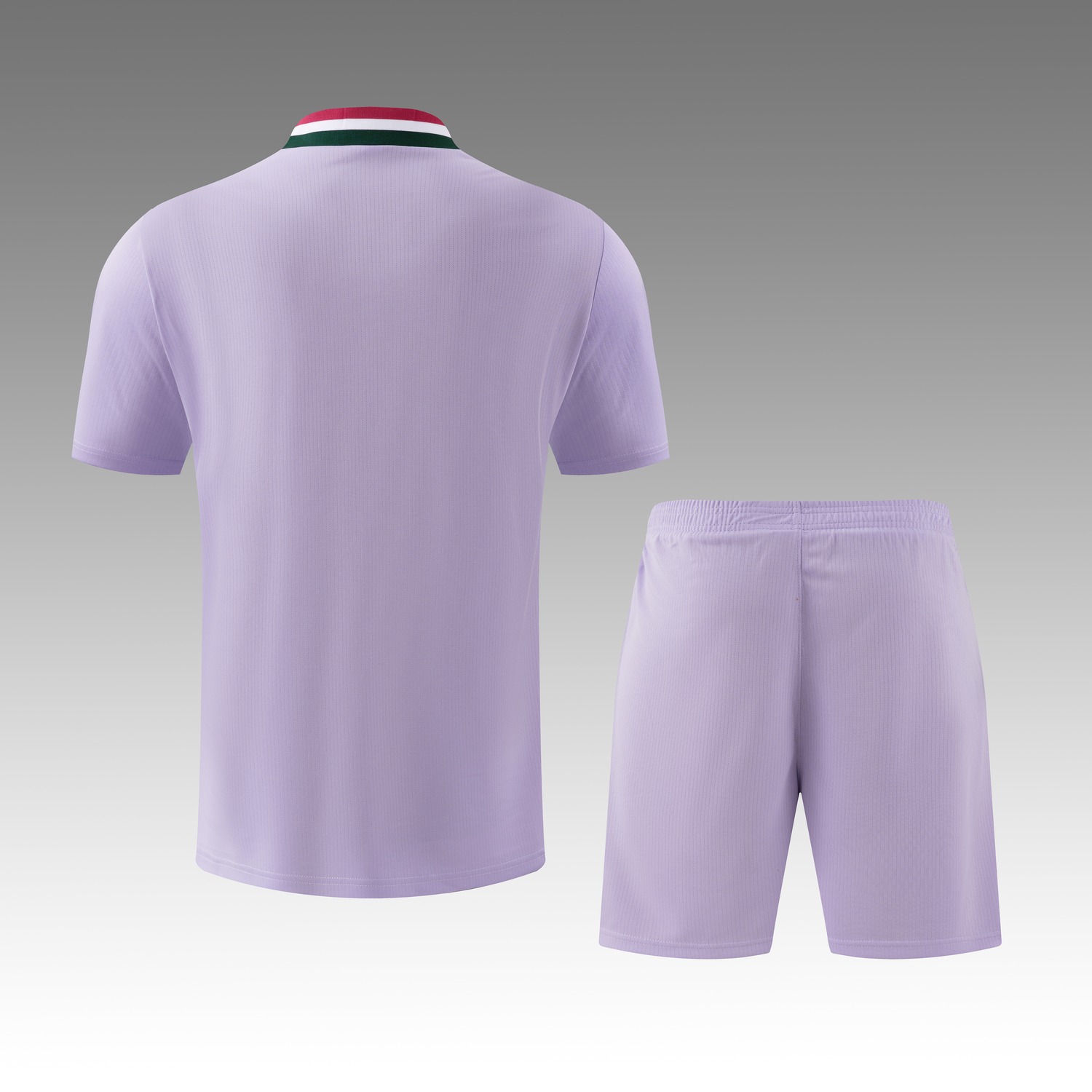 Real Madrid 26-27 Retro Style Short-Sleeve Training Set - Light Purple Top & Light Purple Shorts - UnitedFutballJersey