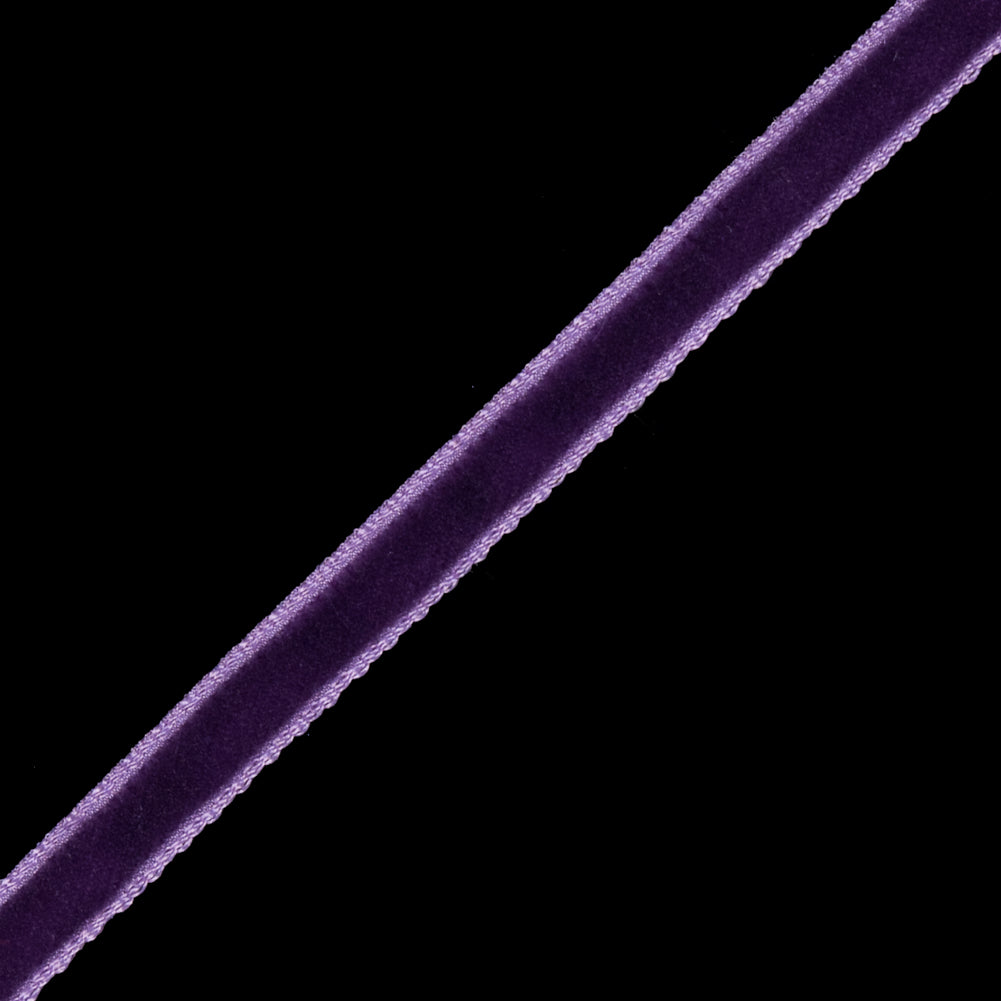 Single Faced Velvet Ribbon Made in Italy - 1/8