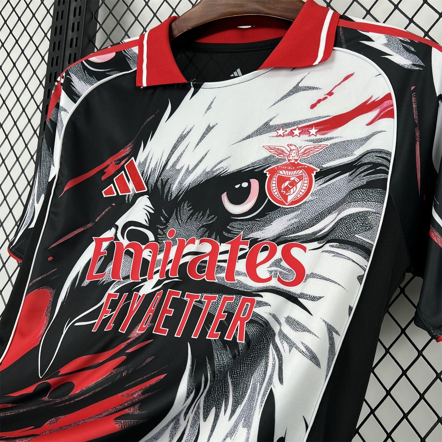 Benfica 25-26 White Eagle Black Special Jersey - Fans Version - UnitedFutballJersey