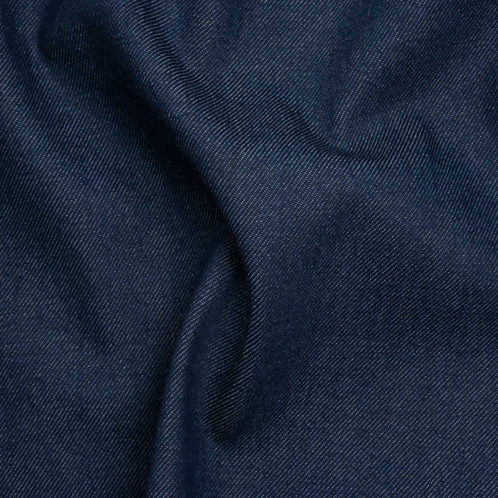 Lightweight Rigid Cotton Denim Twill - Light Indigo and Cream - Deadstock - Joann Fabrics