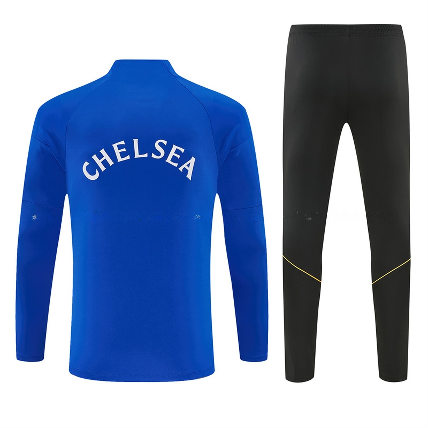 C.H.E.L.S.E.A 26-27 Kids Long Sleeve Training Set - Royal Blue Top & Black Pants - UnitedFutballJersey