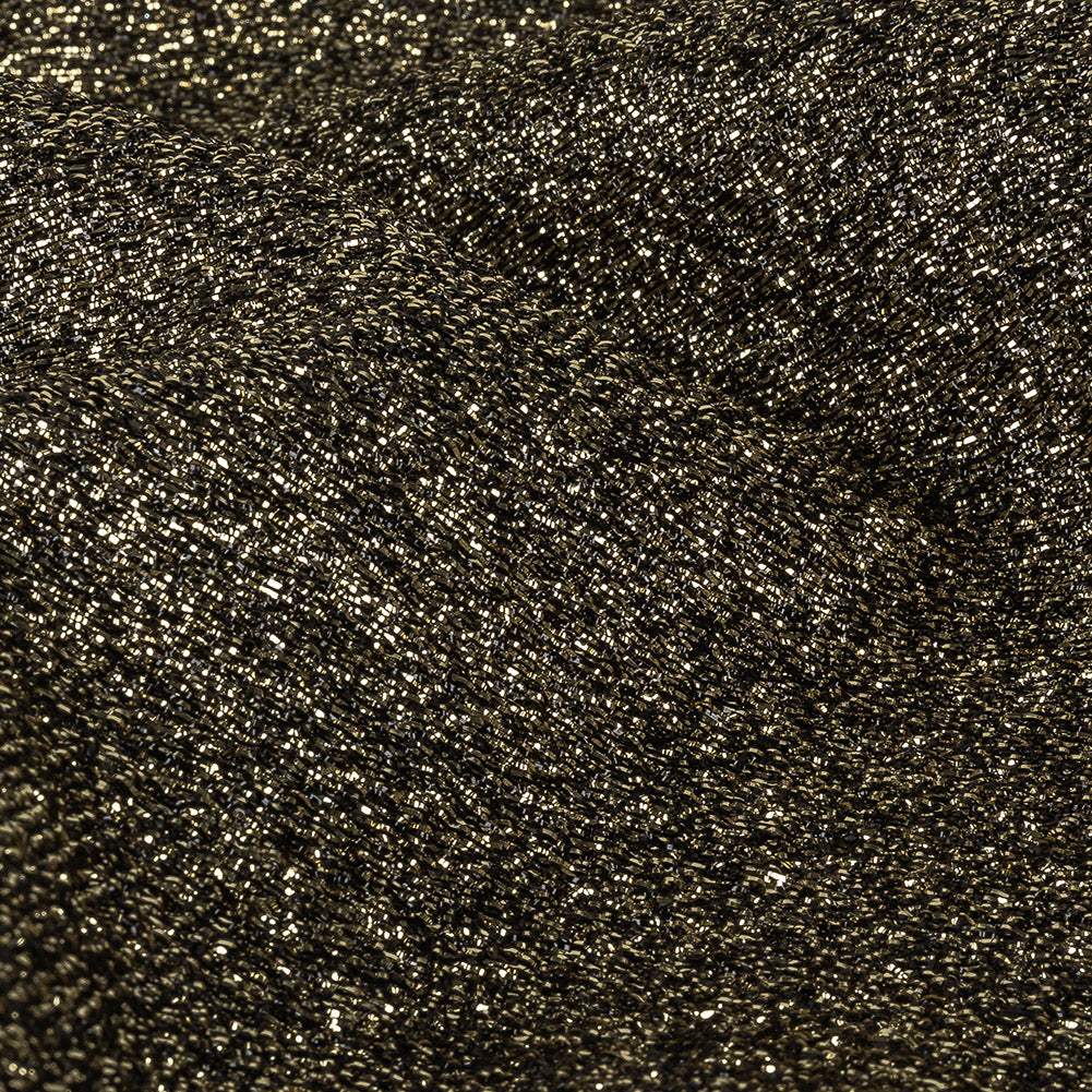 Cygnus Metallic Gold and Black Crinkled Lame Luxury Brocade - Joann Fabrics