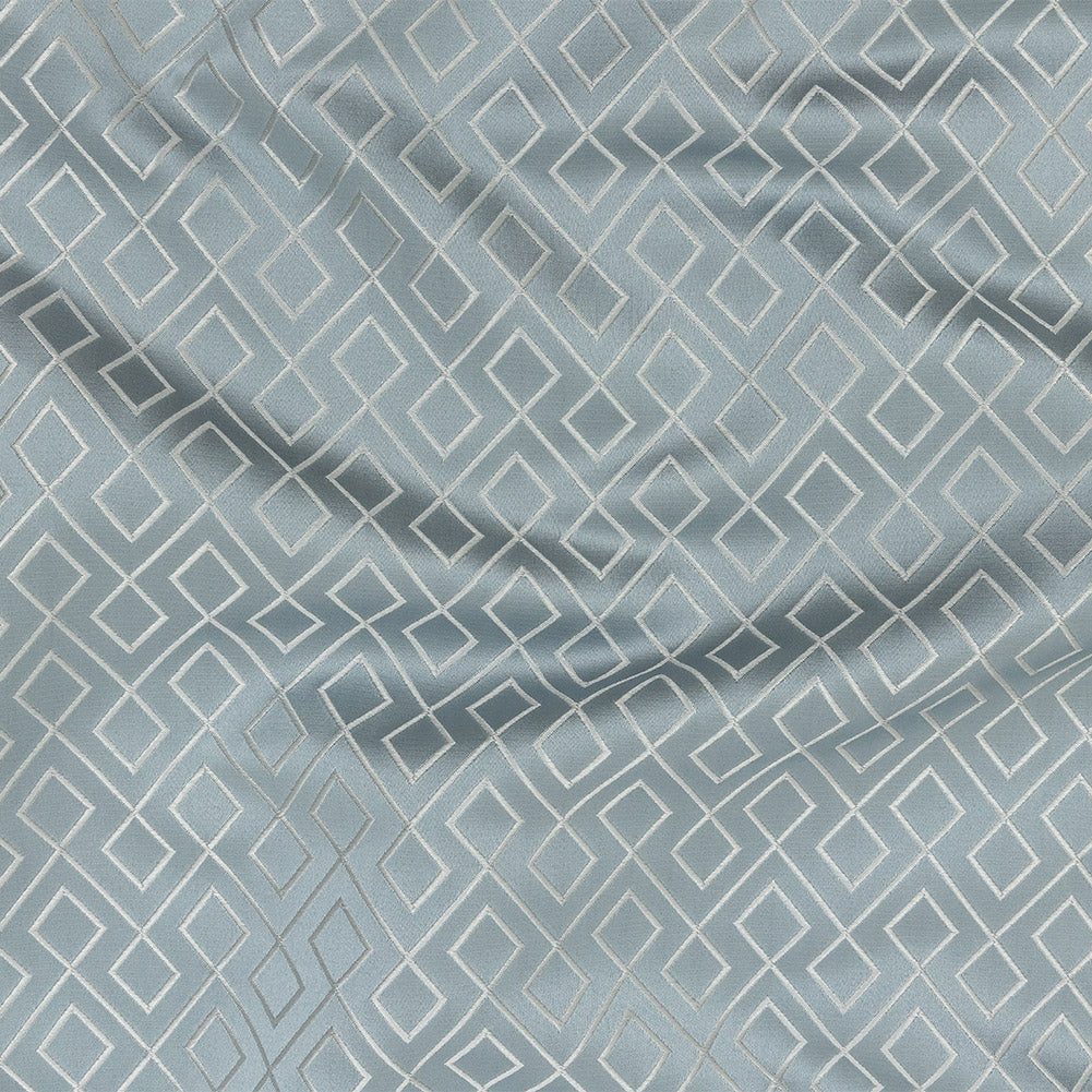 Satin-Faced Jacquard - Ice Diamond Fret - British Imported - Joann Fabrics