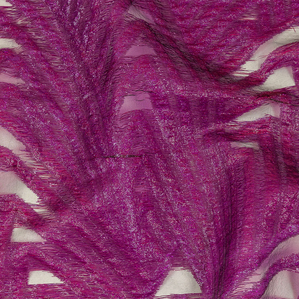 Metallic Purple Abstract Sheer Luxury Burnout Brocade - Joann Fabrics