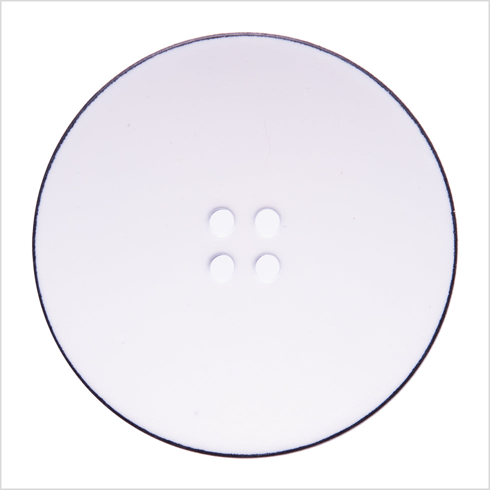 Italian White 4-Hole Plastic Button - 54L/34mm - Joann Fabrics