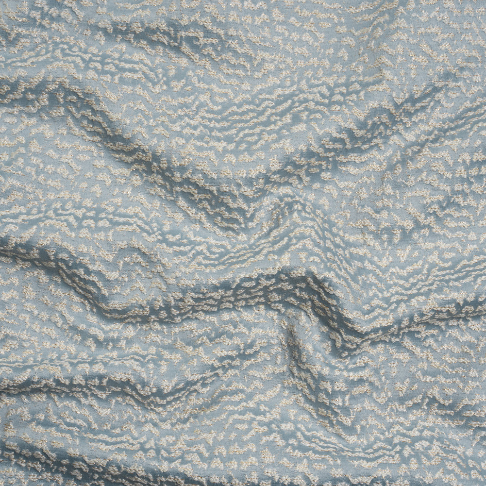 Metallic Drapery Jacquard - Wedgewood Mottled - British Imported - Joann Fabrics