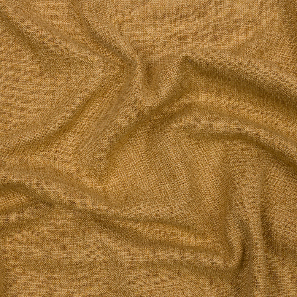Soft Textured Recycled Polyester Drapery Woven - Ochre - British Imported - Joann Fabrics