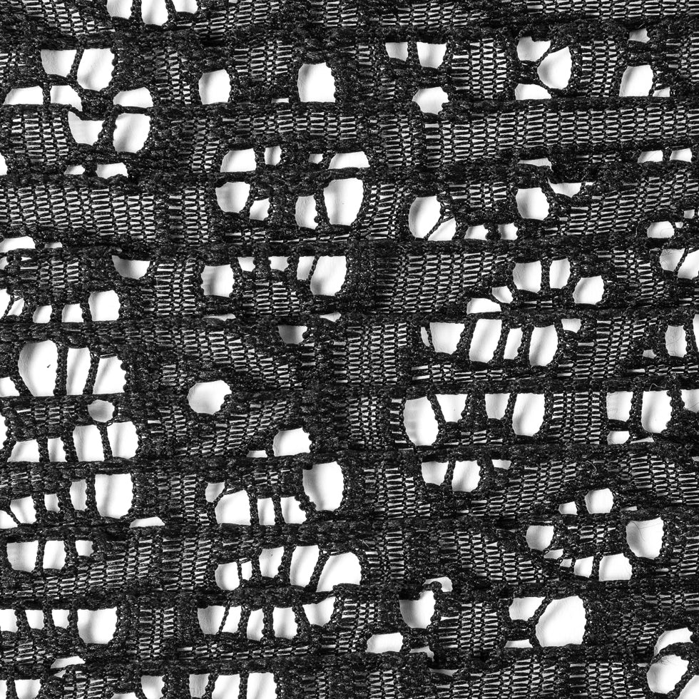 Black Novelty Lace w/ Knife Pleats - Joann Fabrics