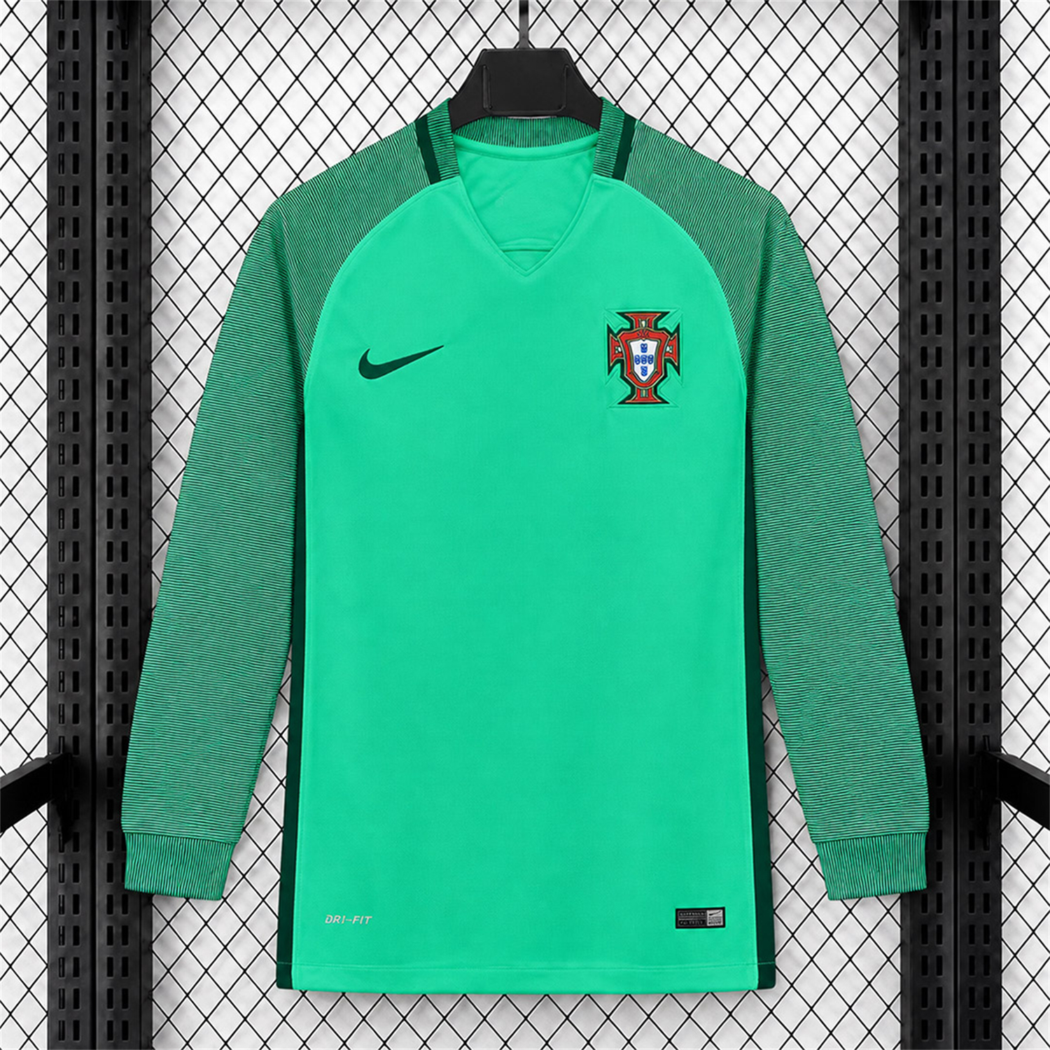 Retro Portugal 2016 Away Long Sleeves Jersey - Fans Version - UnitedFutballJersey