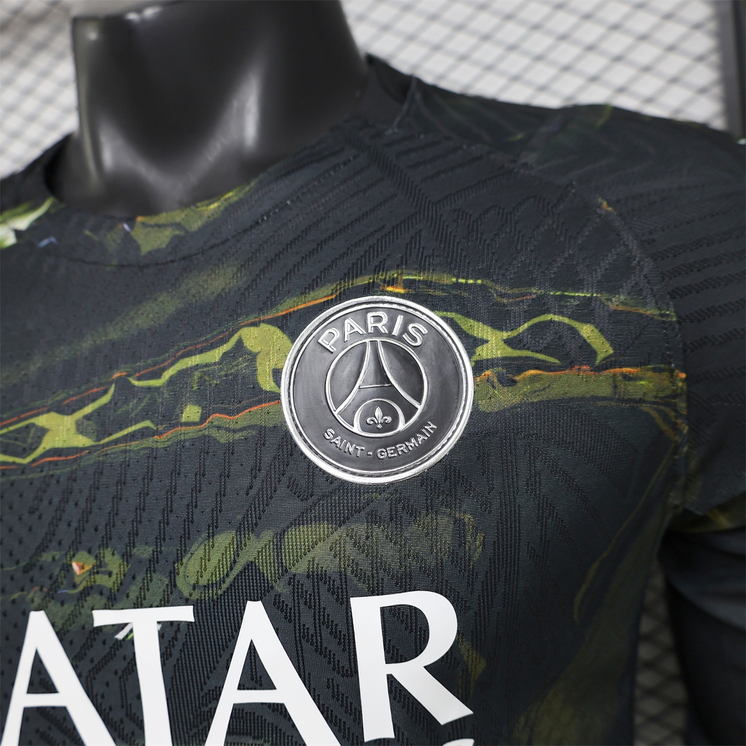 Paris Saint-Germain PSG 25-26 Night Version Fifth Long Sleeves Jersey - Player Version - UnitedFutballJersey