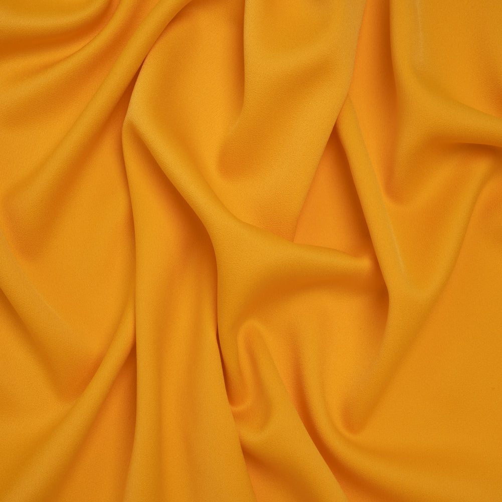 Satin Faced Polyester Crepe by Trina Turk - Saffron Yellow - Designer Deadstock - Joann Fabrics