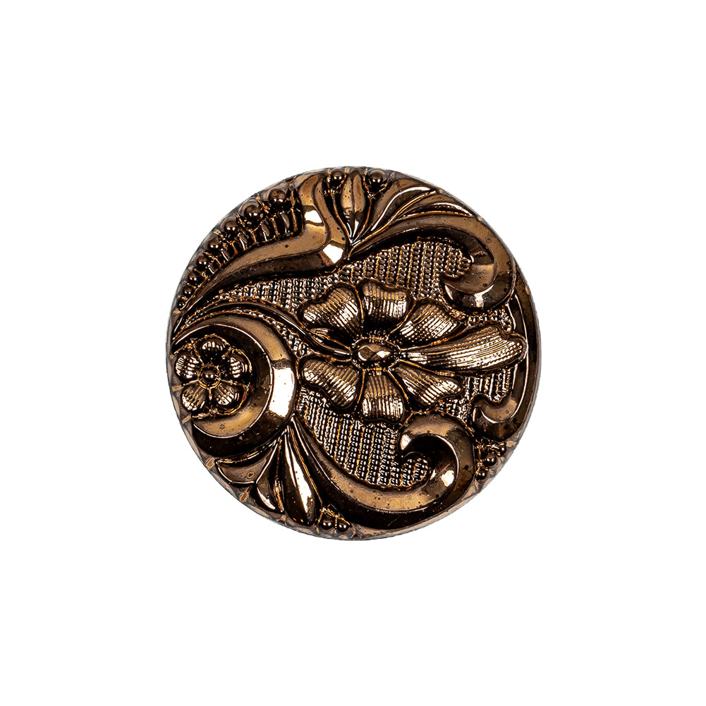Old Gold Glass Button - 36L/23mm - Joann Fabrics