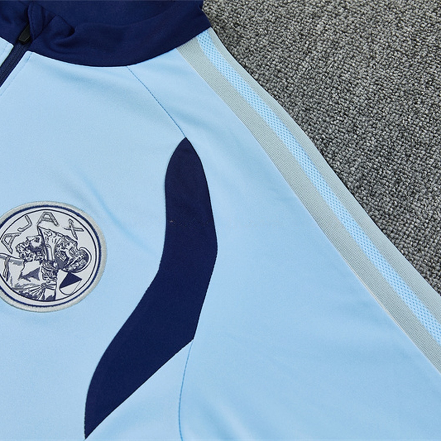 Ajax 26-27 Long Sleeve Training Set - Light Blue Top & Deep Blue Pants - UnitedFutballJersey