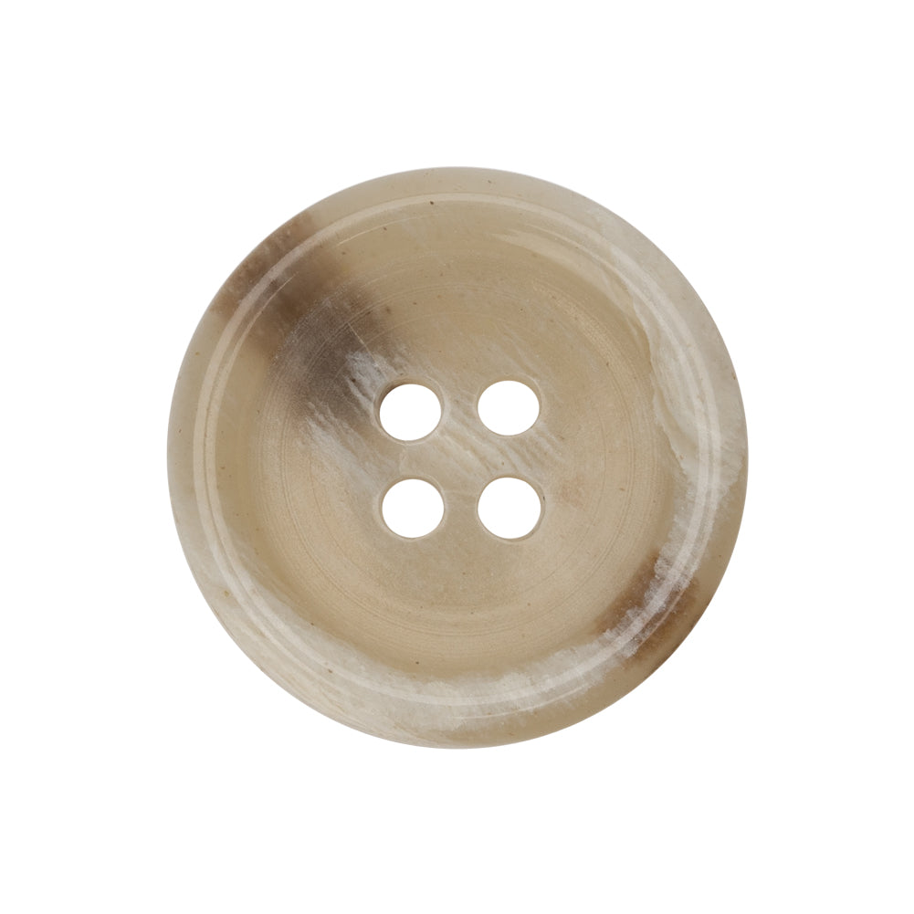 Ivory Streaked Rolled Rim Plastic 4-Hole Button - 40L/25.5mm - Joann Fabrics