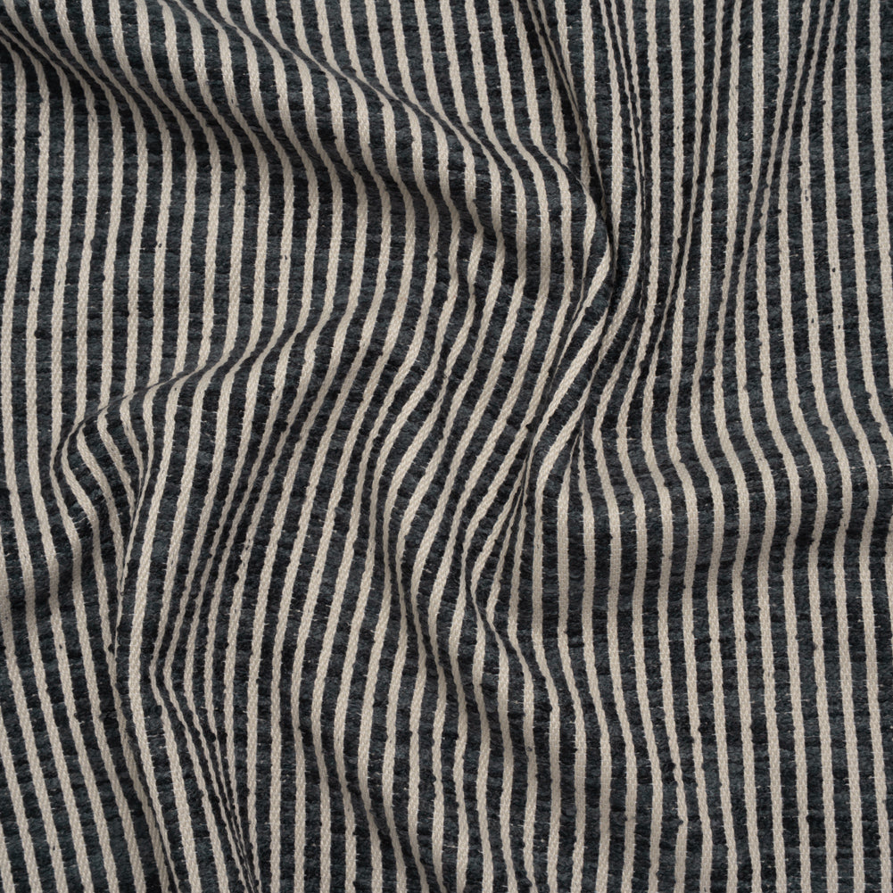Polyester Boucle Woven - Ink Stripes - British Imported - Joann Fabrics