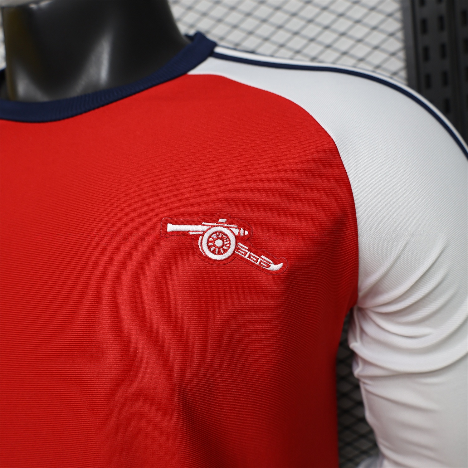 Arsenal 25-26 Red With White Casual Long Sleeves Jersey - Player Version - UnitedFutballJersey
