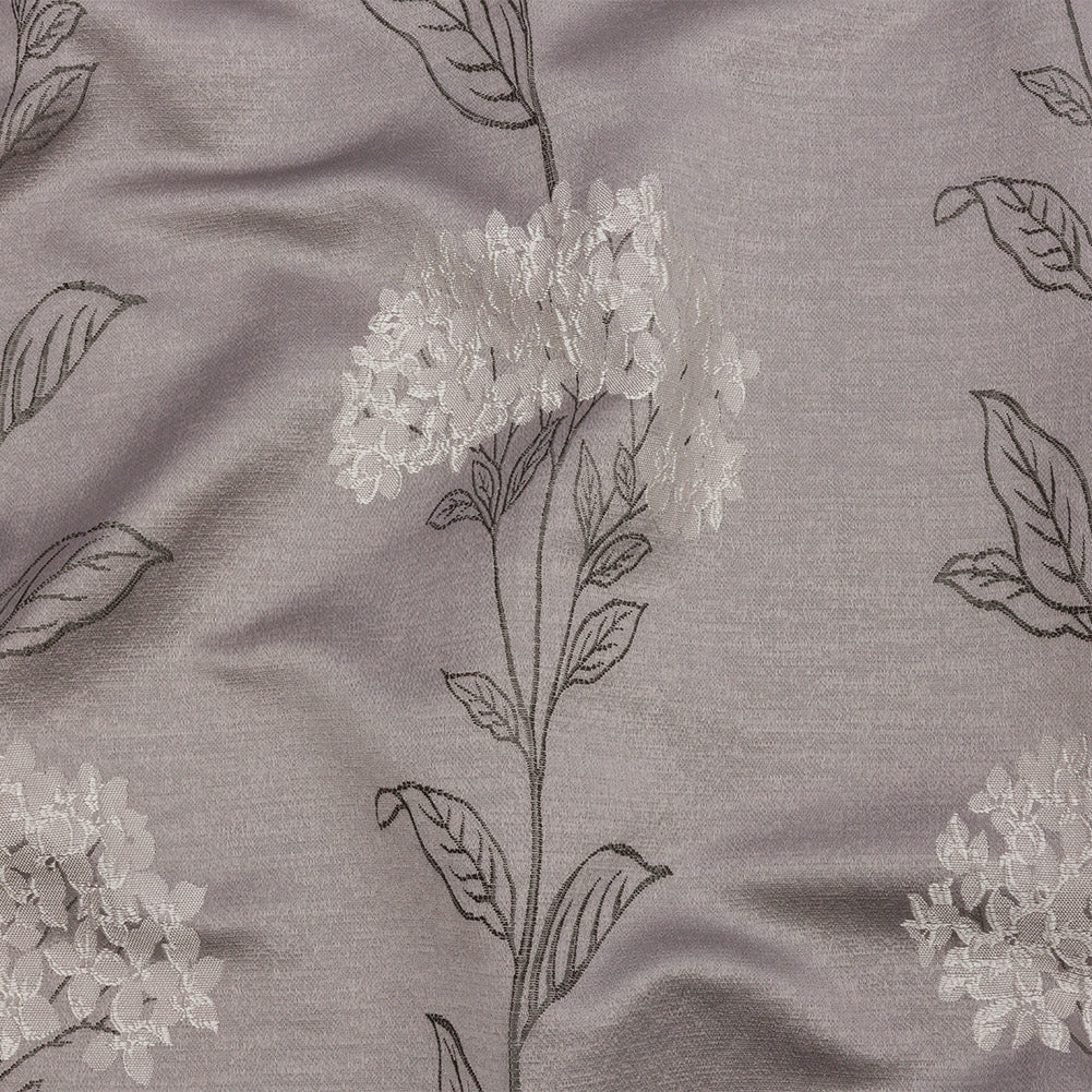 Drapery Jacquard - Dove Hydrangea Stems - British Imported - Joann Fabrics