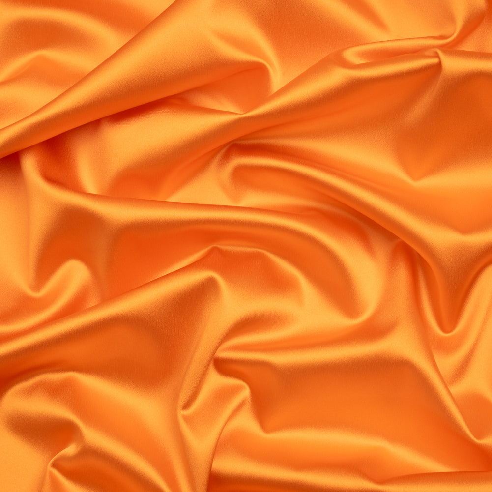 Stretch Satin Made in Italy - Orange with Peach Backing - Premium Collection - Joann Fabrics