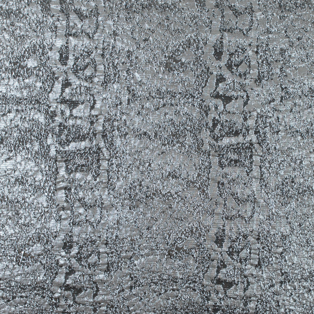 Metallic Silver Abstract Brocade - Joann Fabrics