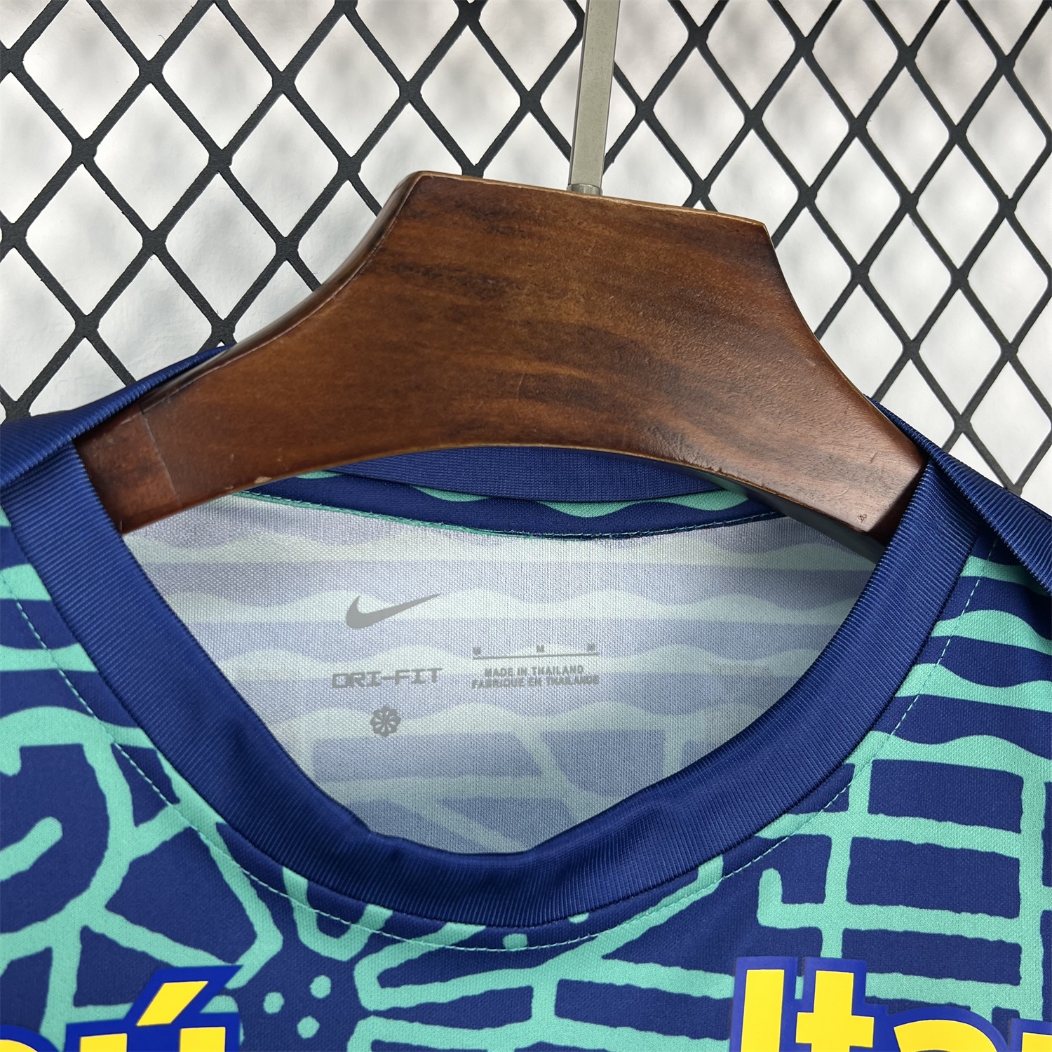 Retro Brazil 2024 Blue Pre-Match Training Jersey - Fans Version - UnitedFutballJersey