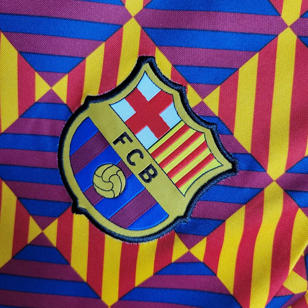Barcelona Striped Plaid Limited Jersey