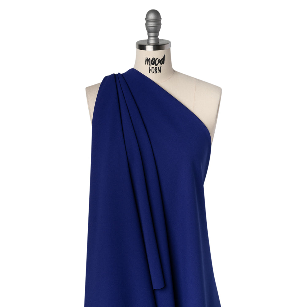 Stretch Polyester Crepe Double Knit - Mazarine Blue - Designer Deadstock - Joann Fabrics